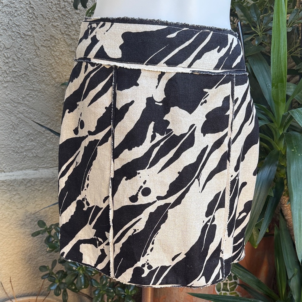 New Vintage Y2K MICHAEL Michael Kors Brown and Tan Pencil Skirt